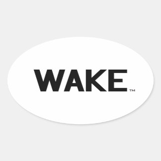 Wake Forest University | Wake Wordmark Oval Sticker