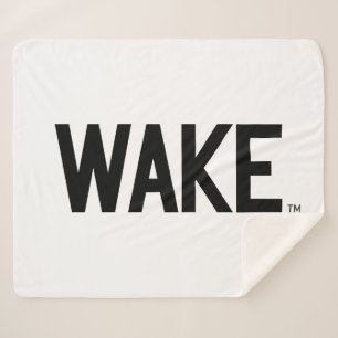 Wake Forest University   Wake Wordmark Sherpa Blanket