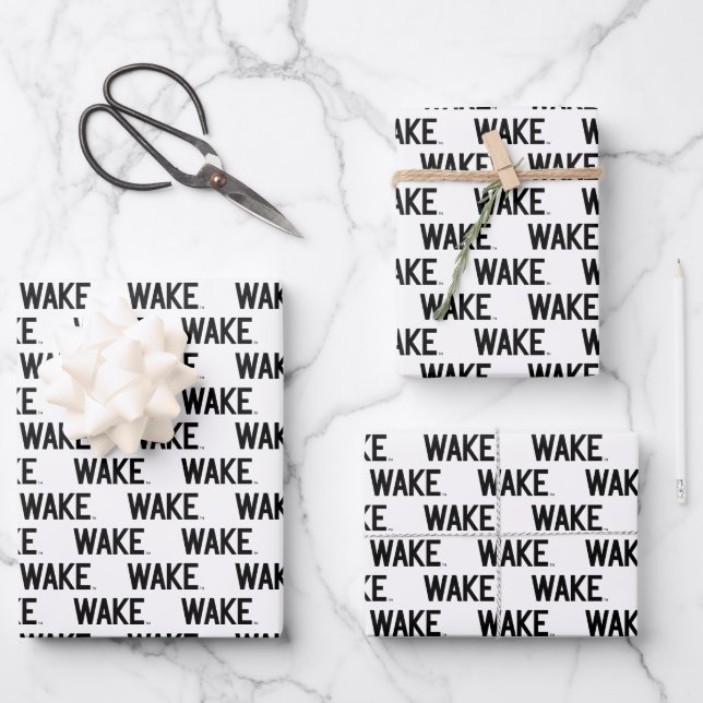 Wake Forest University | Wake Wordmark Wrapping Paper Sheets (Front)