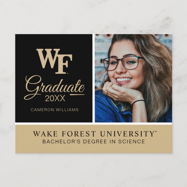 Wake Forest University | WF Announcement Postcard (Front)