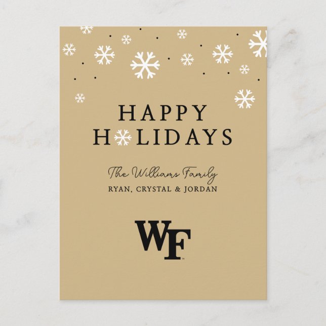 Wake Forest University | WF Holiday Postcard (Front)