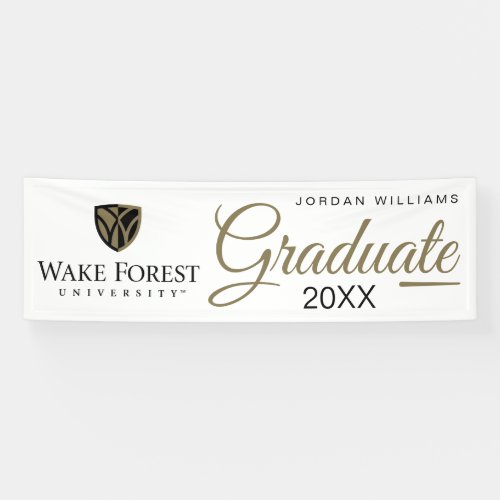 Wake Forest University Wordmark Banner