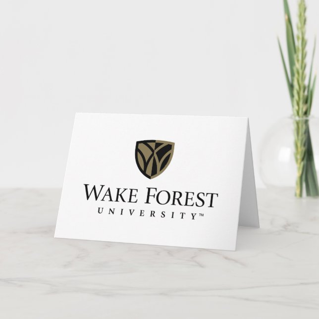 Wake Forest University Wordmark Card (Front)