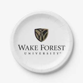 Wake Forest University Wordmark Paper Plates