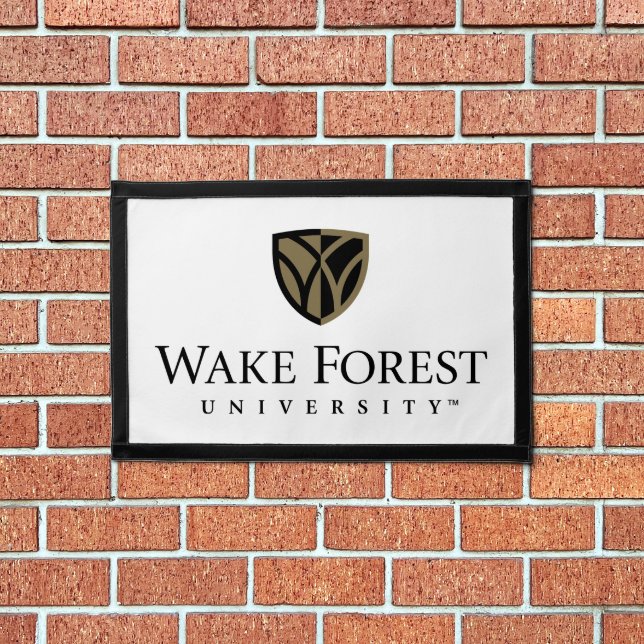Wake Forest University Wordmark Pennant (Insitu 1)