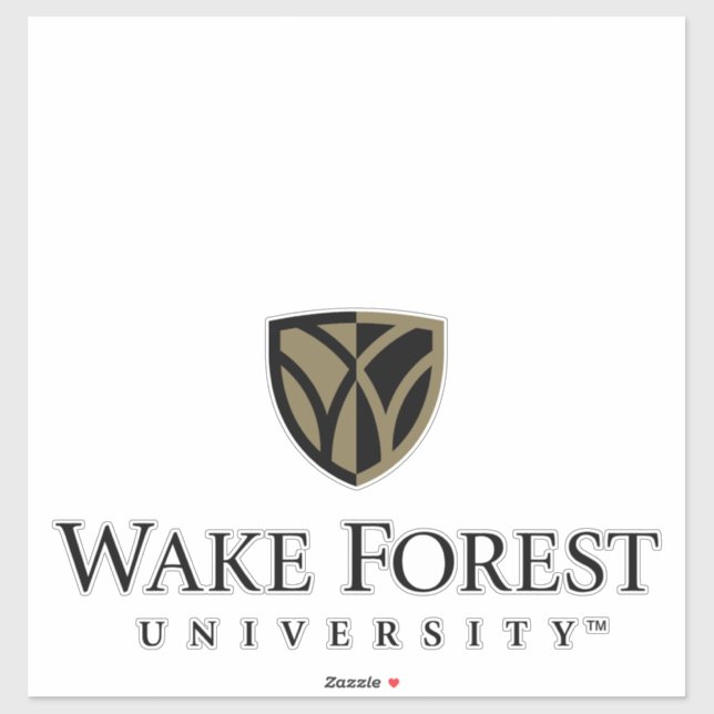 Wake Forest University Wordmark Sticker (Sheet)