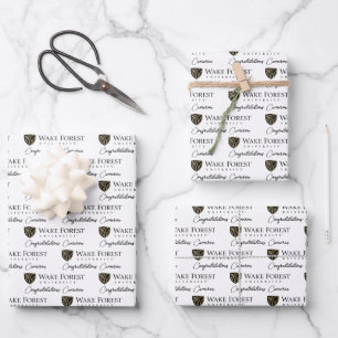 Wake Forest University Wordmark Wrapping Paper Sheets