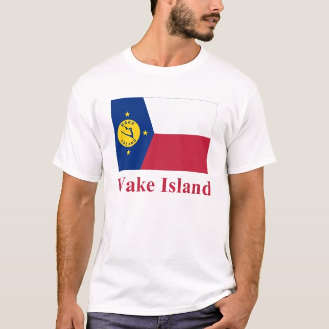 Wake Island Flag with Name T-Shirt (Front)