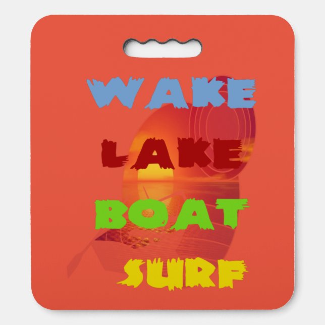 Wake Lake Boat Surf Seat Cushion (Front Vertical)