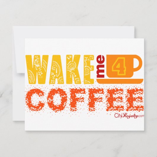 Wake me for coffee (Front)