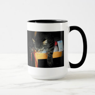 Wake me when the coffee is done meme mug