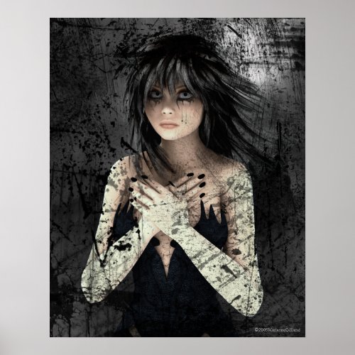 Wake Of Emotion Gothic Art Poster