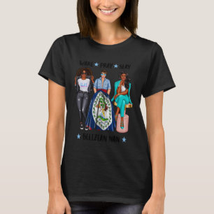 Wake Pray Slay Afro-Belizean Nan Nanny Grandma Gra T-Shirt