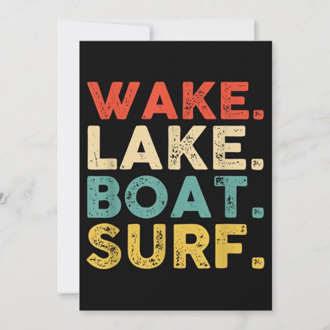 Wake Surfing Wake Surf Wake Surfing Rope Wake Surf Invitation (Front)