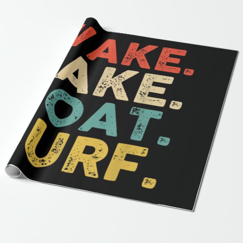 Wake Surfing Wake Surf Wake Surfing Rope Wake Surf Wrapping Paper