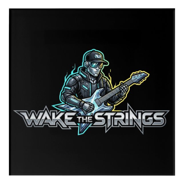 Wake The Strings Retro Future Art (Front)