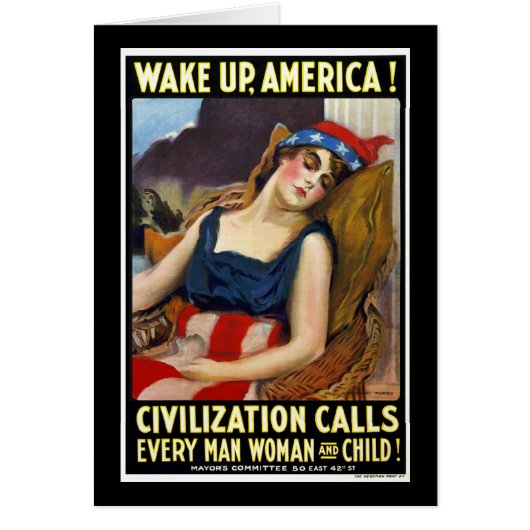 Wake Up America Cards (Front)