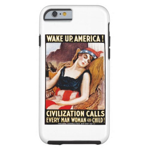 Wake Up America Tough iPhone 6 Case