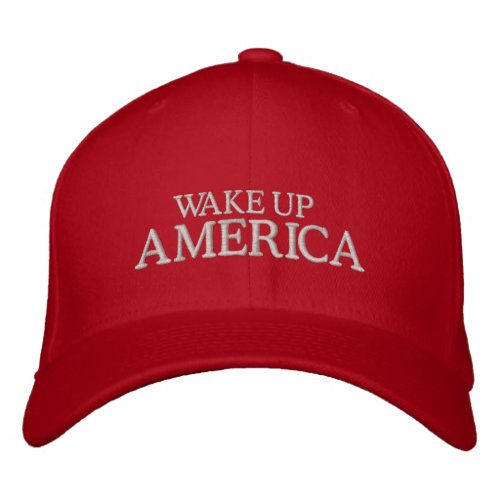 Wake Up America Embroidered Baseball Cap