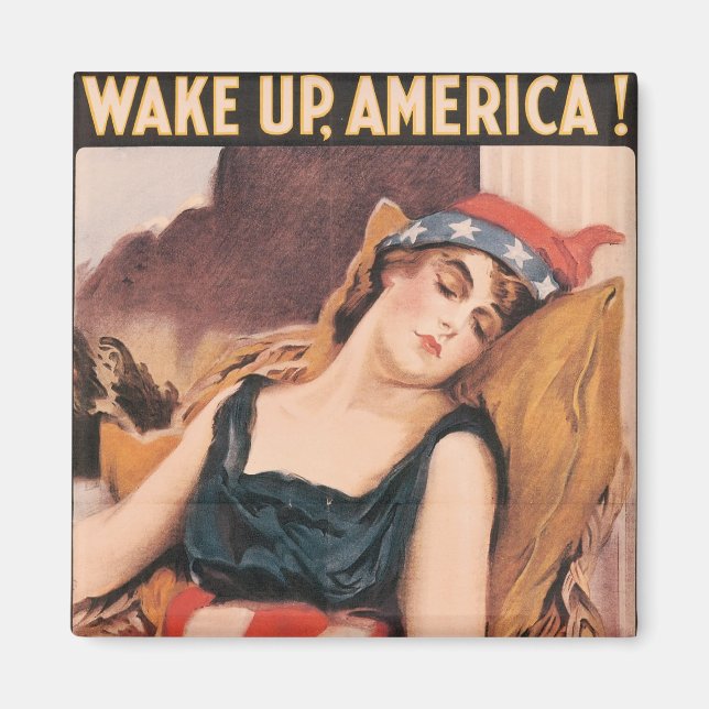 Wake Up America Magnet (Front)