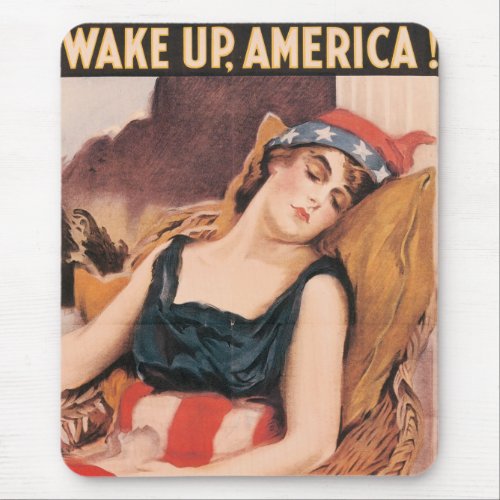 Wake Up America Mouse Pad