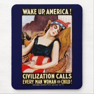 Wake Up America Mouse Pad