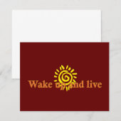 Wake Up and Live (Front/Back)