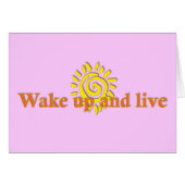 Wake Up and Live (Front Horizontal)
