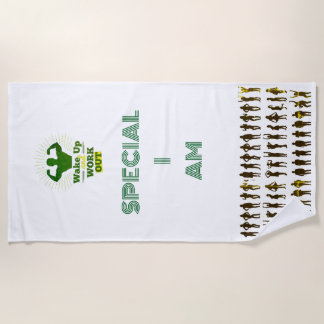 WAKE UP BEACH TOWEL