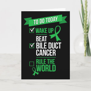 Wake Up Beat Bile Duct Cancer Rule The World Card