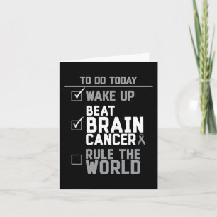 Wake Up Beat Brain Cancer Rule the World Card