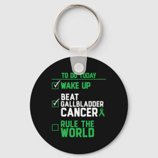 Wake Up Beat Gallbladder Cancer Rule The World Keychain
