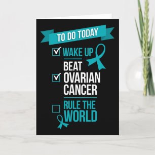 Wake Up Beat Ovarian Cancer Rule The World 1 Card