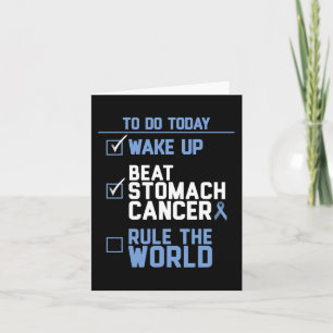 Wake Up Beat Stomach Cancer Rule the World Card