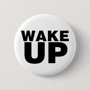 Wake Up Black Button