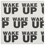 Wake Up Black Fabric