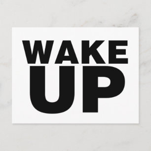 Wake Up Black Postcard