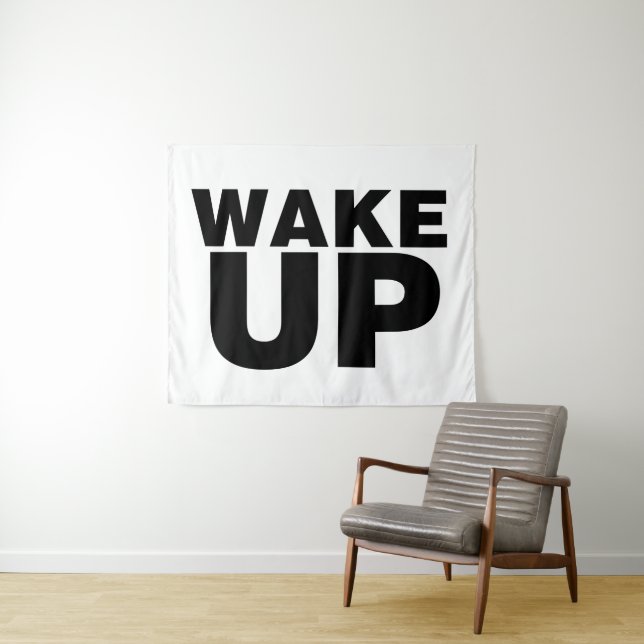 Wake Up Black Tapestry (In Situ (Horizontal))