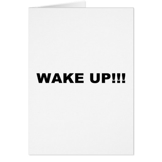 WAKE UP!!! CARDS (Front)