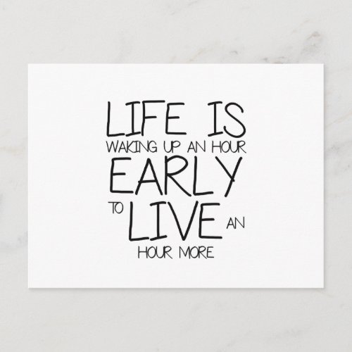 Wake Up Early _ Motivation Quotes Postcard