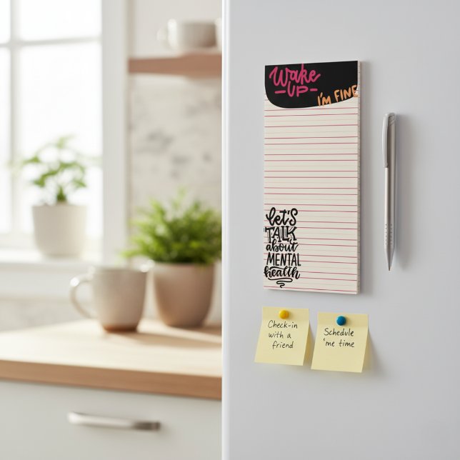  "Wake Up - I'm Fine" Magnetic Notepad ("Wake Up - I'm Fine" Magnetic Notepad)