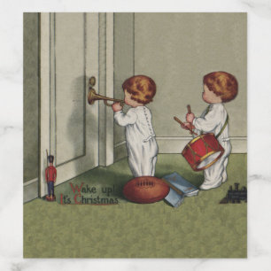 Wake Up Its Christmas cute child illustration Envelope Liner