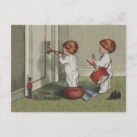 Wake Up Its Christmas cute child illustration