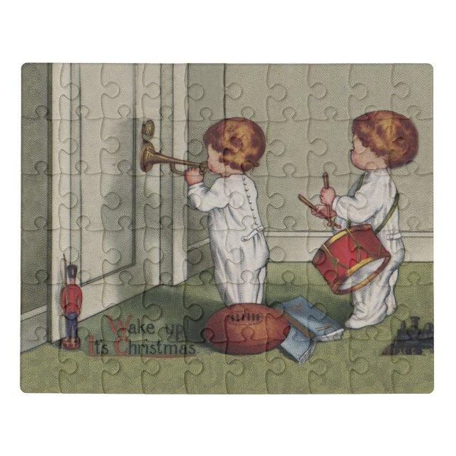 Wake Up Its Christmas cute child illustration Jigsaw Puzzle (Puzzle Horizontal)
