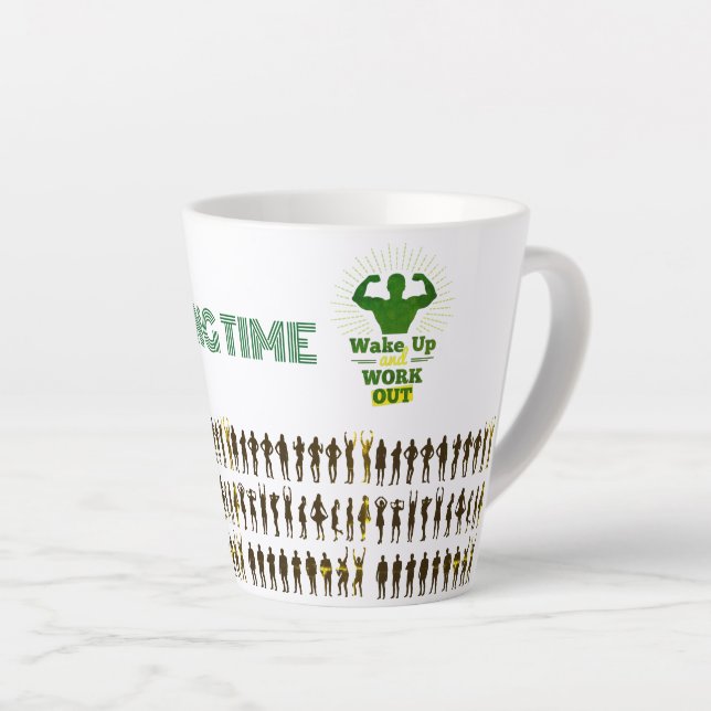 WAKE UP  LATTE MUG (Right Angle)