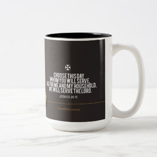 Wake Up & Smell the Incense | Choose this day Two-Tone Coffee Mug