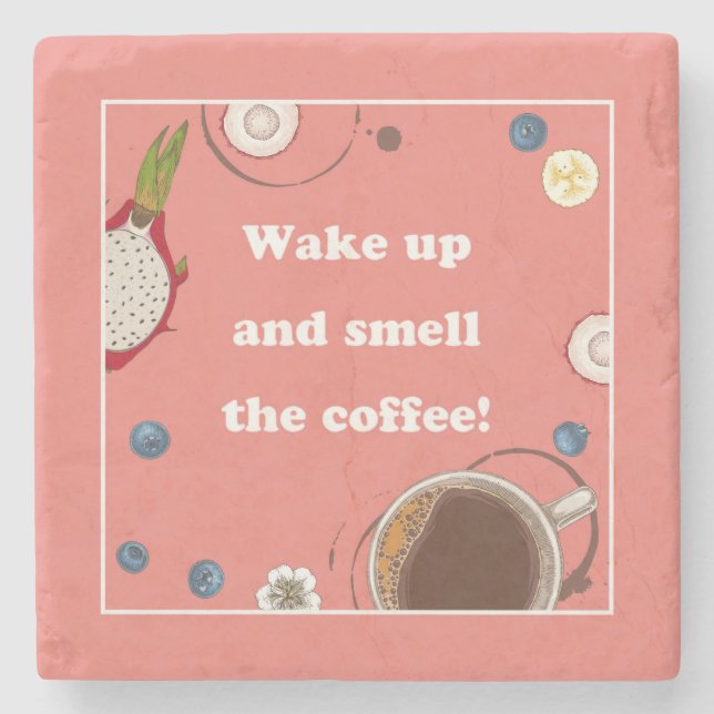 WAKE UP... STONE COASTER (Front)