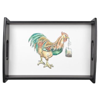 Wake Up WIth Tea Serving Tray