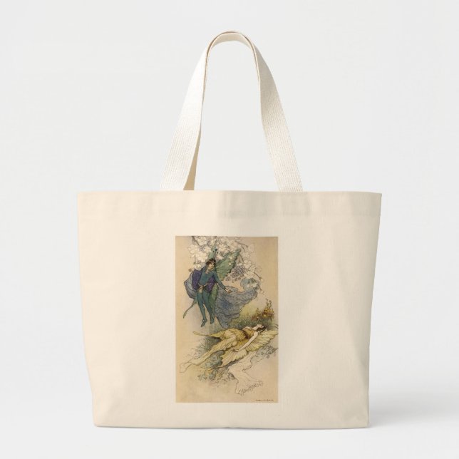 Wake When Some Vile Thing is Near Large Tote Bag (Front)
