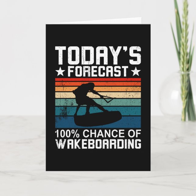Wakeboard and Wakeboarding Forecast Card (Front)